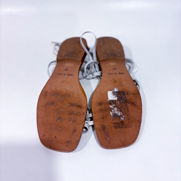 OFFICE LONDON Beige Lace-Up Flat Sandals | Size 38 * - Picture 9 of 9